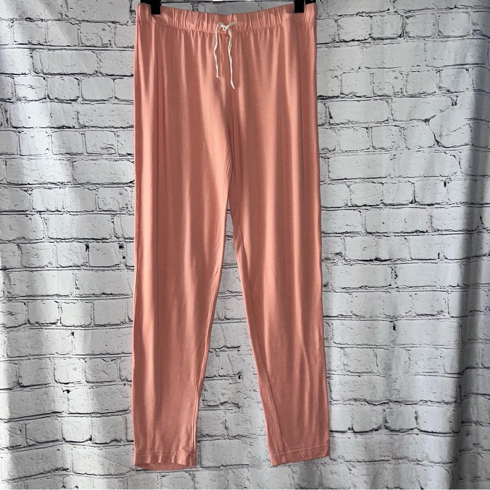 Pure Fiber Pajama Pants Lightweight‎ Peach Color Size Medium